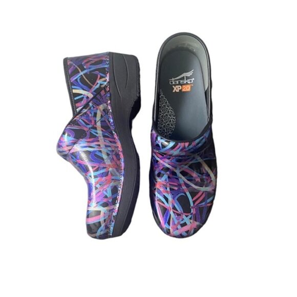 Dansko New Women's XP 2.0 Clogs Ribbon Patent size 38 - Picture 4 of 12